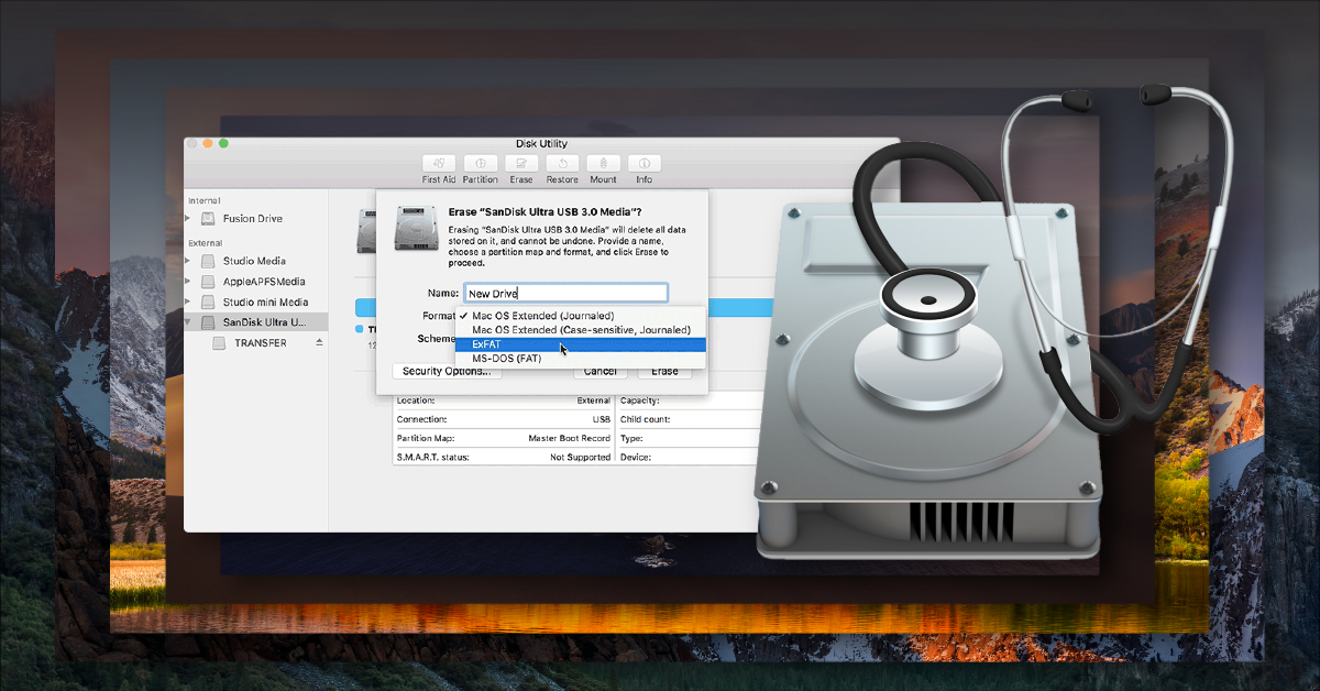 check if a usb drive is formated for mac